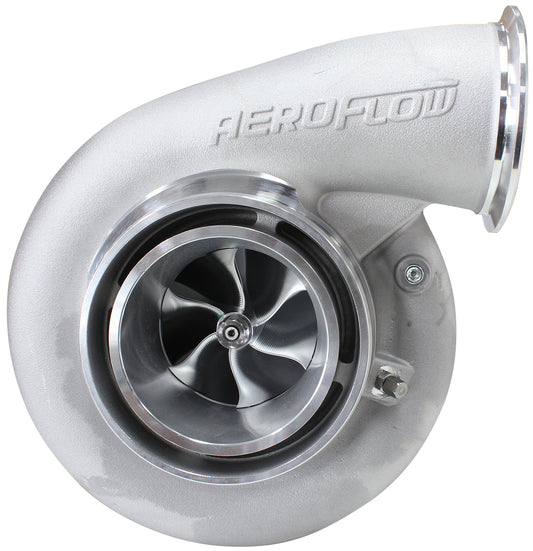BOOSTED B7875 T4 .96 Turbocharger 1150HP, Natural Cast Finish (External Wastegate, T4 Twin Entry Inlet Flange, V-Band Exhaust Flange)