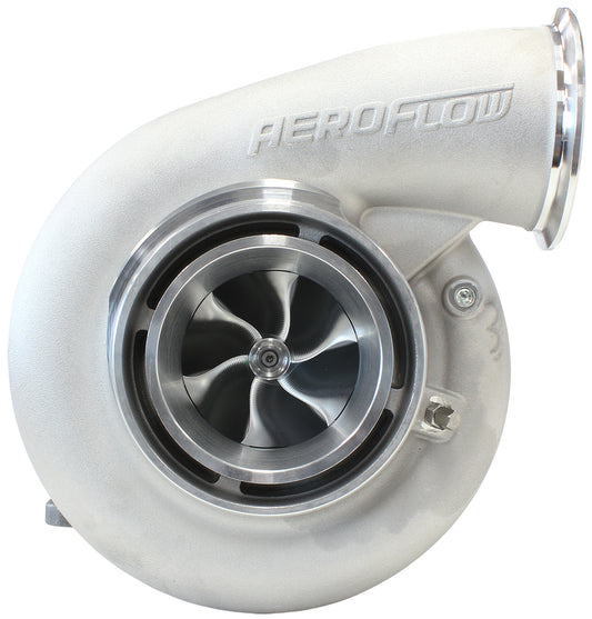 BOOSTED B7875 T4 1.25 Turbocharger 1150HP, Natural Cast Finish (External Wastegate, T4 Twin Entry Inlet Flange, V-Band Exhaust Flange)