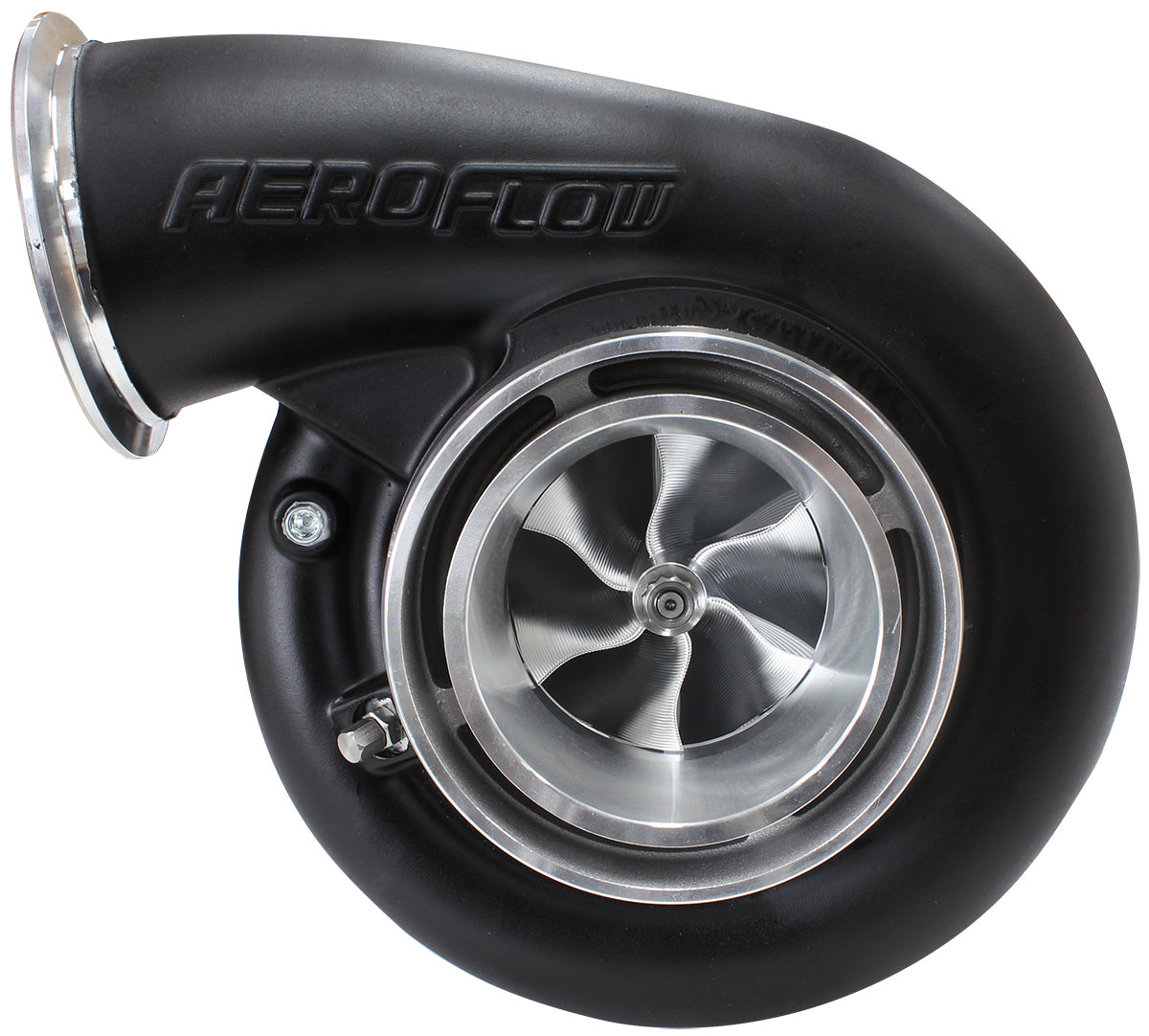 Aeroflow AF8006-4023BLK BOOSTED B7875 1.25 T4 V-BAND OUTLET GEN 3 BLACK