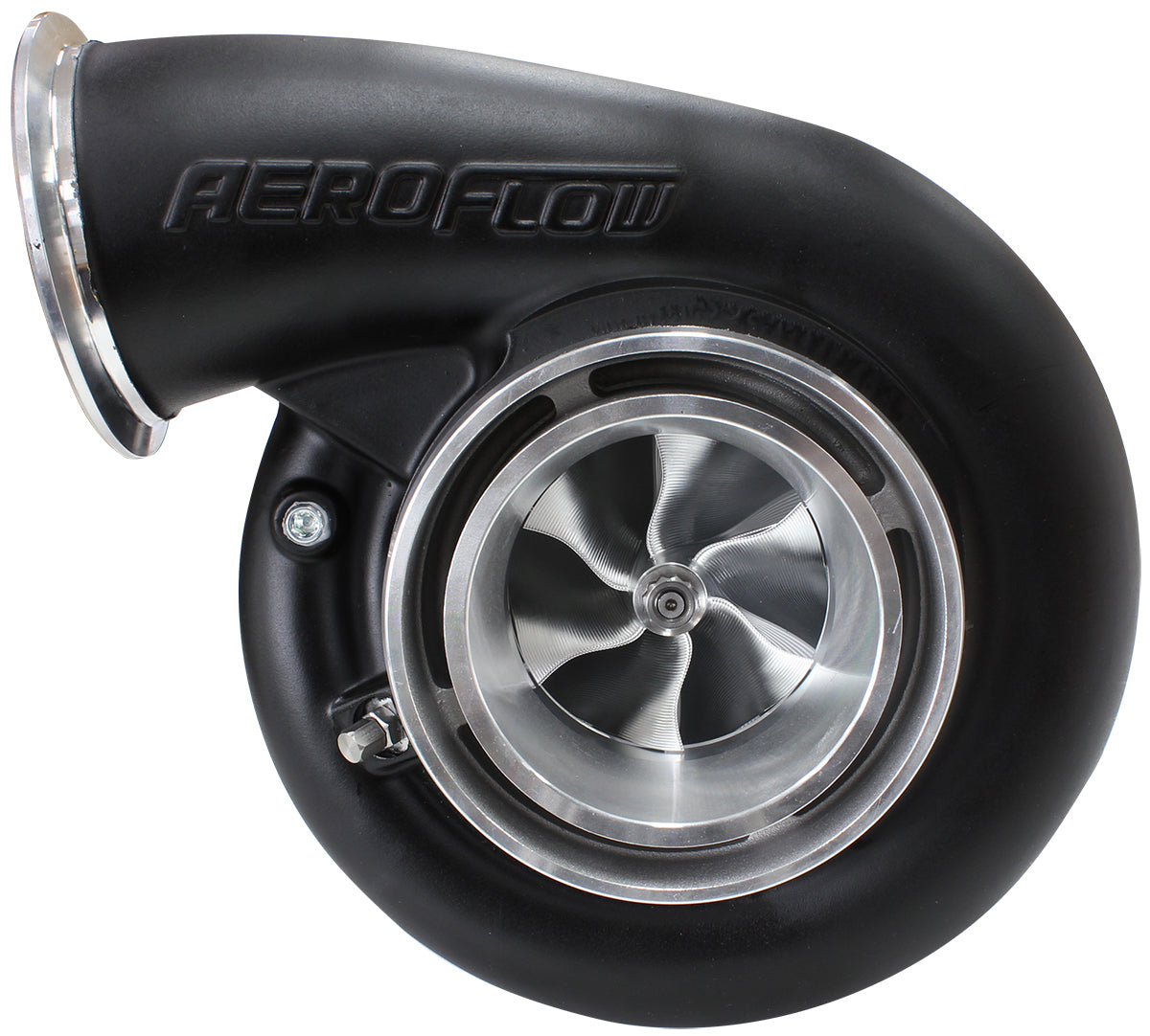 Aeroflow AF8006-4023BLK BOOSTED B7875 1.25 T4 V-BAND OUTLET GEN 3 BLACK