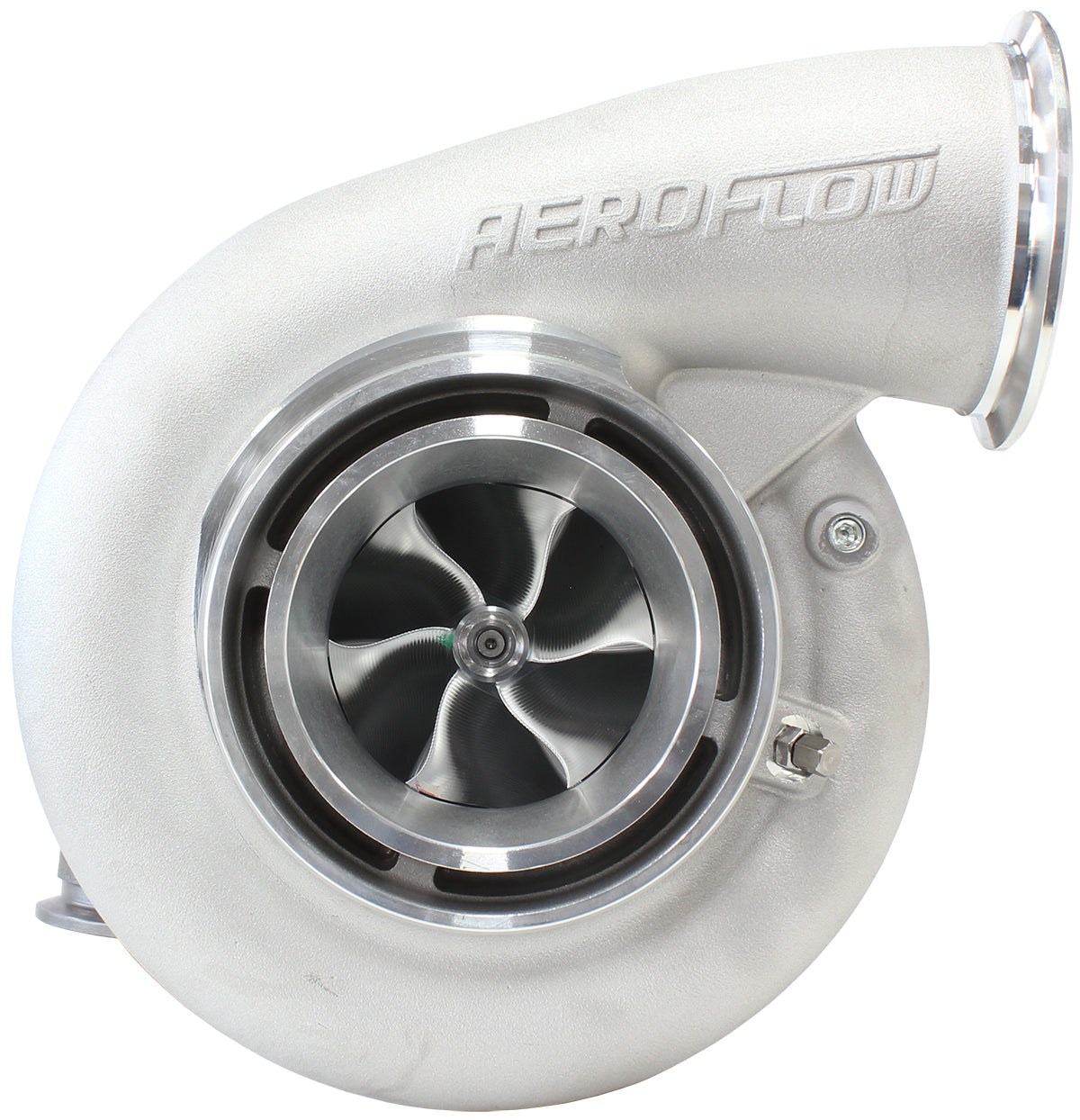 BOOSTED B7875 V-Band 1.28 Turbocharger 1150HP, Natural Cast Finish (External Wastegate, V-Band Inlet & Exhaust Flanges)