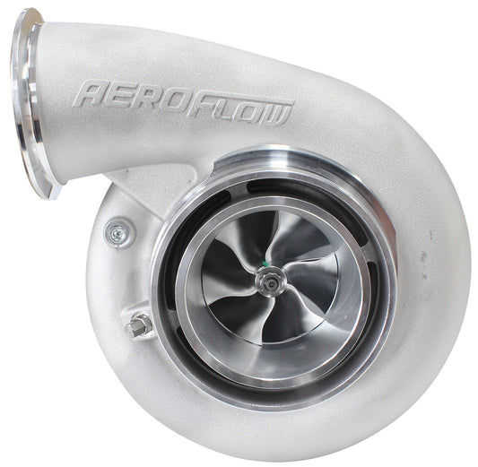 BOOSTED B7875 T4 .96 Reverse Rotation Turbocharger 1150HP, Natural Cast Finish (External Wastegate, T4 Twin Entry Inlet Flange, V-Band Exhaust Flange)