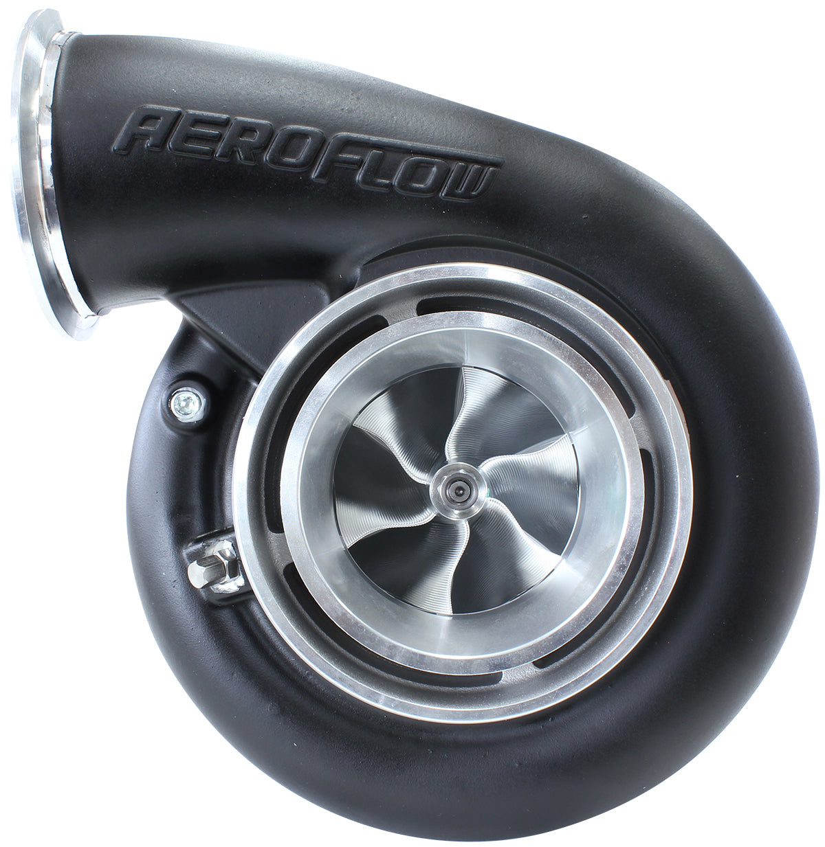 Aeroflow AF8006-4122BLK BOOSTED B7875 .96 T4 REVERSE V-BAND OUTLET 7875 BLACK