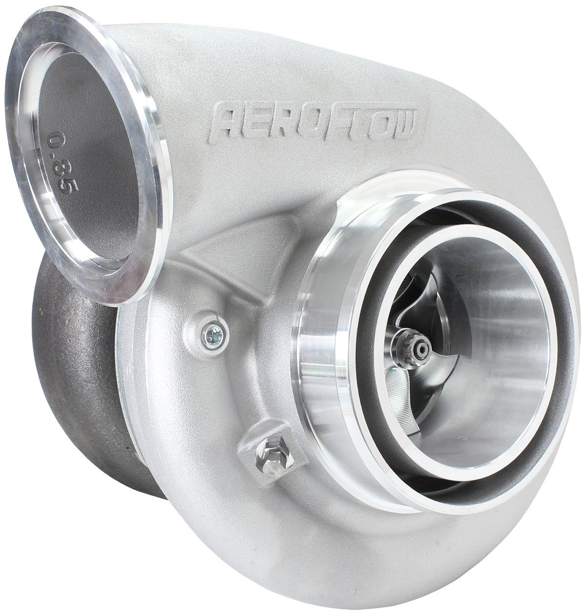 Aeroflow AF8006-4125BLK BOOSTED B7875 1.28 REVERSE INLET VBAND OUTLET 7975 BLACK