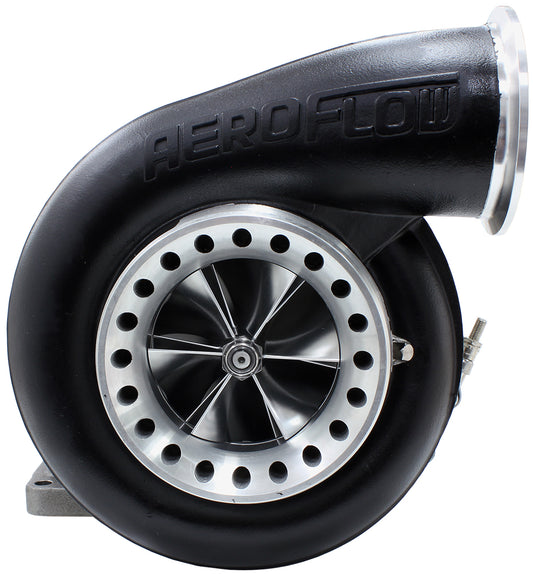 BOOSTED 8888 1.32 Turbocharger 1200-1600HP Rating - Hi Temp Black Finish (External Wastegate, T6 Twin Entry Inlet Flange, V-Band Exhaust Flange)
