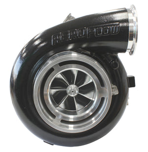 BOOSTED 102102 V-Band 1.22 Turbocharger 2500HP, Hi Temp Black Finish (External Wastegate, V-Band Inlet & Exhaust Flanges)