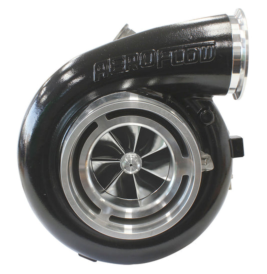 BOOSTED 102102 V-Band 1.22 Turbocharger 2500HP, Hi Temp Black Finish (External Wastegate, V-Band Inlet & Exhaust Flanges)
