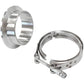 Aeroflow AF8080-1022 Turbine Inlet Flange & V-Band - Stainless Steel Suit Aeroflow Turbo's with 3" I.D Flange