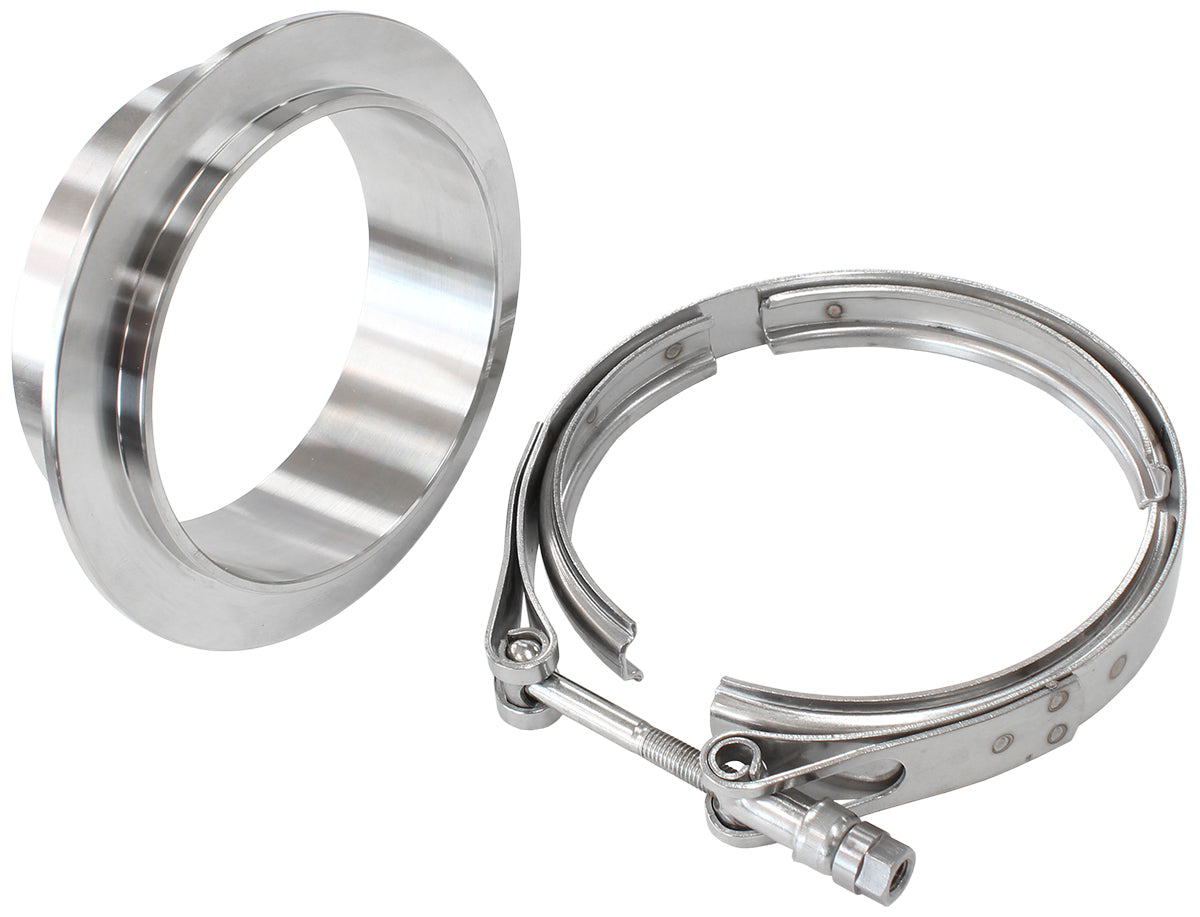 Aeroflow AF8080-1026 4.61" O.D SS BOOSTED VBAND KITSUITS 7875 7885 S/S V BAND T/O