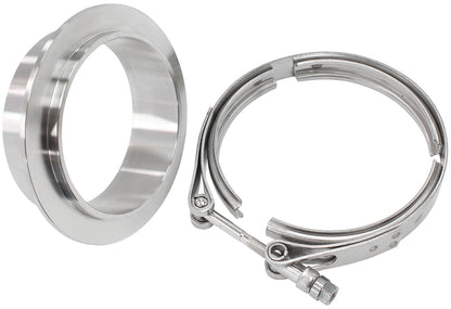 Aeroflow AF8080-1027 4.61" O.D SS BOOSTED VBAND KITSUITS 7575 7588 S/S V BAND T/O
