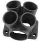 Aeroflow AF8340-2000 4 into 1 Round Turbo Merge Collector, T3 Single Entry Flange No Wastegate Hole, Cast 304