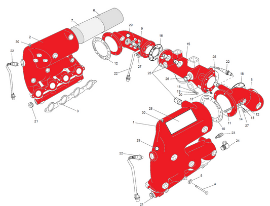 PCM Pleasurecraft Marine PCMRA133002A Corner Exhaust Assy (Star)