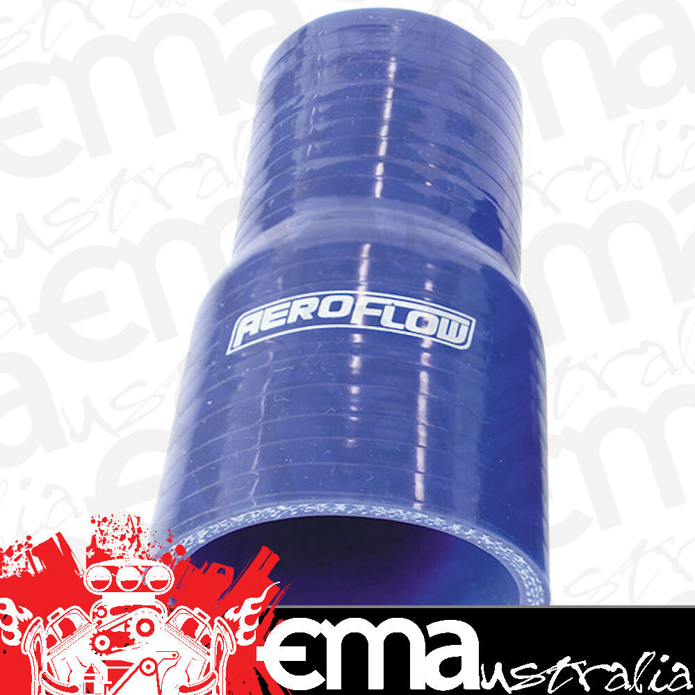 Aeroflow AF9001-250-200 Silicone Hose Reducer Str Bluei.D 2.50-2.00" 63-51mm Wall 5.3mm 127mm Long 9001-250-200