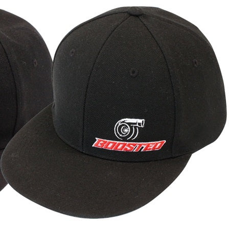 Aeroflow AF-BOOSTEDSNAP Boosted Snap Back Hat Black with Boosted by Aeroflow Logo