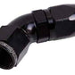 AEROFLOW 550 SERIES CUTTER ONE PIECE SWIVEL 45Ã¸ -16AN HOSE END BLACK AF 55216BLK