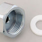 AEROFLOW NOS BOTTLE NUT ADAPTOR WITH WASHER 1" FEMALE TO -6AN FLARE AF75906