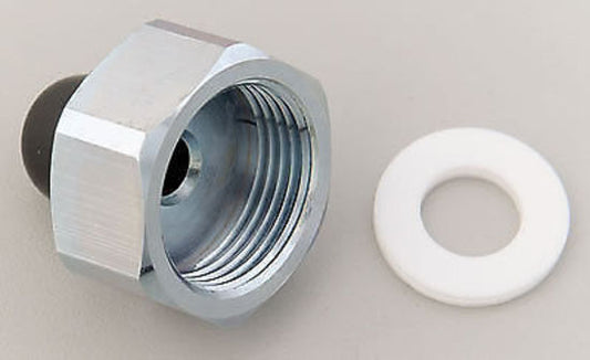 Aeroflow Performance Products AF75906 NOS BOTTLE NUT ADAPTOR WITH WASHER 1" FEMALE TO -6AN FLARE