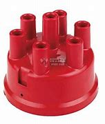 MSD Ignition MSD270 Mallory Yl 6 Cyl Red Socket Type Distributor Cap suit 23 24 27 45 46 47 50 57 & 60 Series