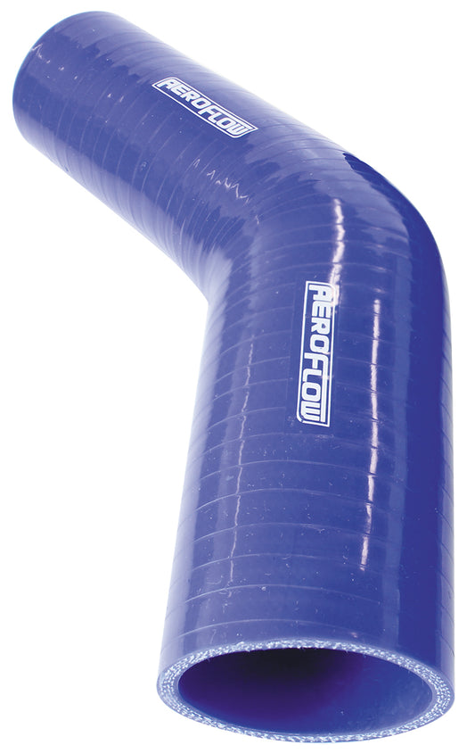 Aeroflow AF9002-375-300 Silicone Hose Reducer 45 Deg; Blue I.D 3.75-3.00" 95-76mm Wall 5.3 x 140mm 9002-375-300