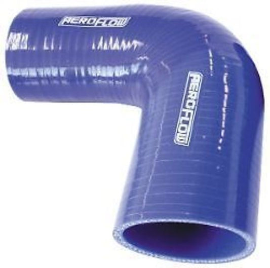 Aeroflow AF9003-175-150 Silicone Hose Reducer 90 Deg; Blue I.D 1.75-1.50" 45-38mm 4.5mm 125mm Long 9003-175-150