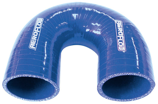 Aeroflow AF9006-250 Silicone Hose 180 Deg; Blue I.D 2.50" 63mm Wall 5.3M 100mm Leg AF9006-250