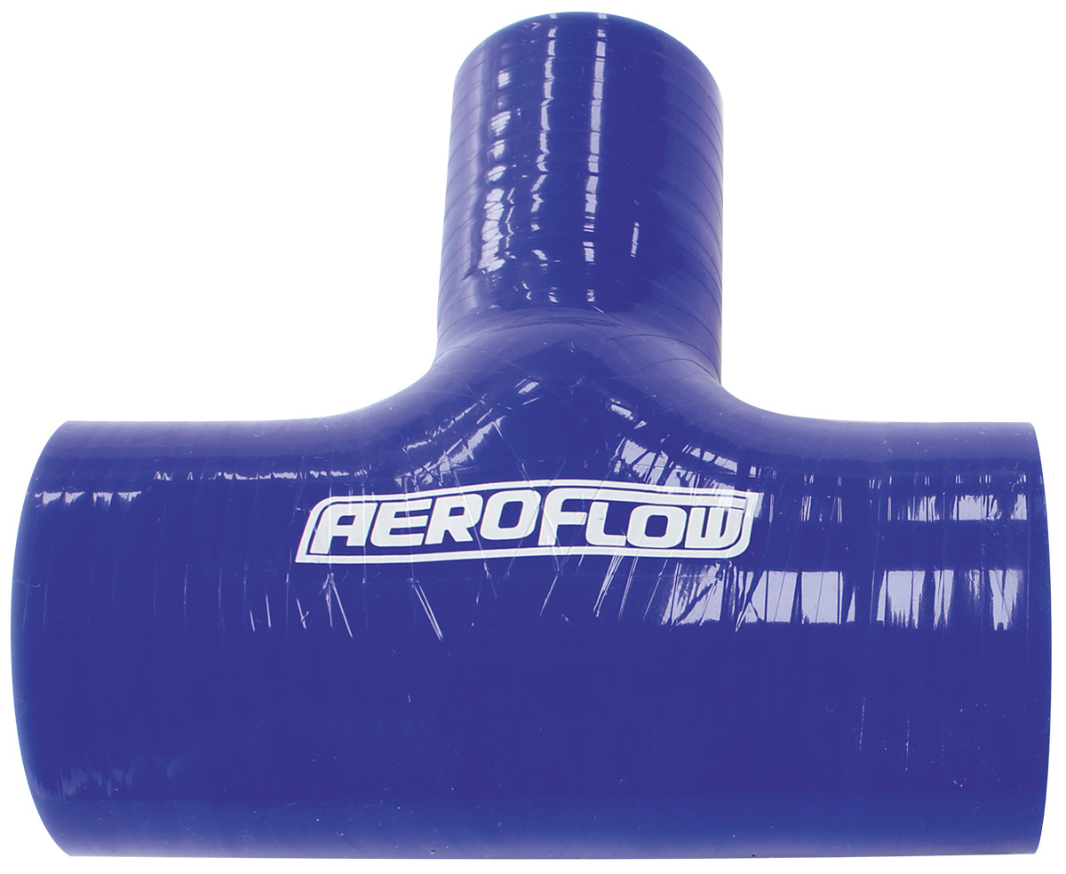 Aeroflow AF9044-300-100 Silicone Tee Piece 3" 76mm On Run & 1" 25mm On Side Blue100mm Long On Run50mm On Side