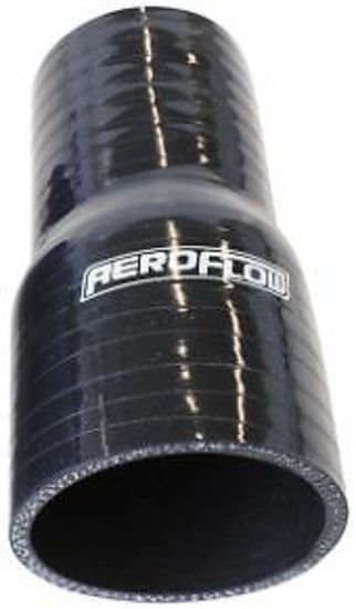 Aeroflow AF9201-112-085 Silicone Hose Reducer Str Black I.D 1.125-.85" 28-22mm 4.5mm 127mm L AF9201-112-085