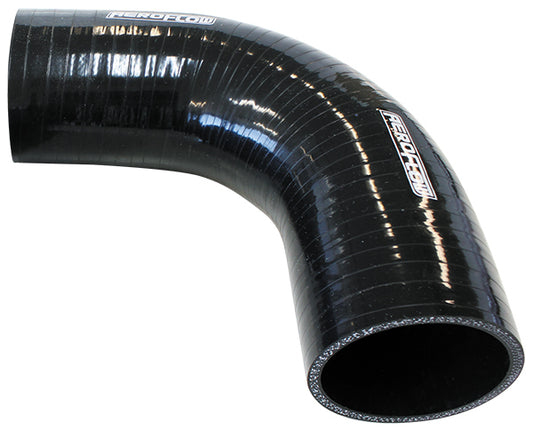 Aeroflow AF9203-075 Silicone Hose 90 Deg; Black I.D .75" 19mm Wall 4.5mm 150mm Leg AF9203-075