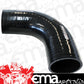 Aeroflow AF9203-075 Silicone Hose 90 Deg; Black I.D .75" 19mm Wall 4.5mm 150mm Leg AF9203-075