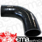 Aeroflow AF9203-100 Silicone Hose 90 Deg; Black I.D 1.00" 25.4mm Wall 4.5mm 150mm Leg AF9203-100