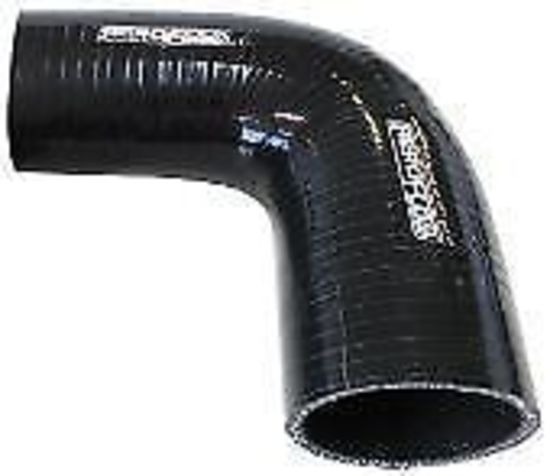 Aeroflow AF9203-150-100 Silicone Hose Reducer 90 Deg; Black I.D 1.50-1.00" 38-25mm 4.5mm 125mm L AF9203-150-100