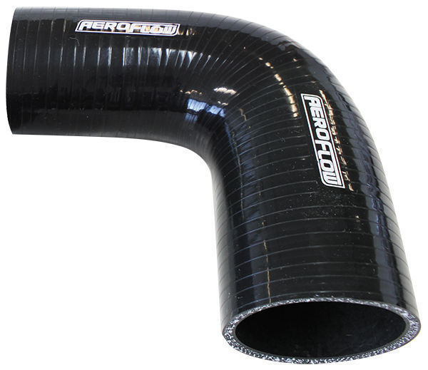 Aeroflow Performance Products AF9203-400-300 Silicone Hose Reducer 90 Deg; Black I.D 4.00-3.00" 102-76mm 5.3mm 125mm L 9203-400-300