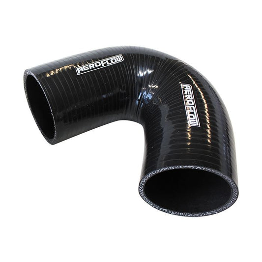 Aeroflow Performance AF9205-225 Gloss Black 135Â° Silicone Elbow Hose 2-1/4" (57mm) I.D 4-Ply, 5.3mm Wall Thickness, 100mm Le g