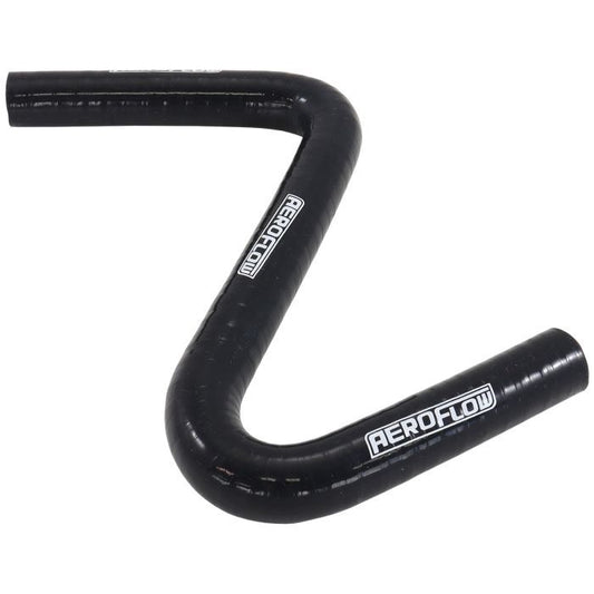 Aeroflow AF9240-062 Gloss Black Silicone Z Bend Heater Hose 5/8" (16mm) I.D 135 Degree Bend and 90 Degree Bend