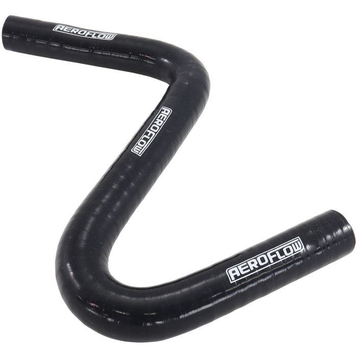 Aeroflow AF9240-075 Gloss Black Silicone Z Bend Heater Hose 3/4" (19mm) I.D 135 Degree Bend and 90 Degree Bend