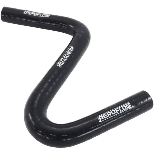 Aeroflow AF9240-075 Gloss Black Silicone Z Bend Heater Hose 3/4" (19mm) I.D 135 Degree Bend and 90 Degree Bend