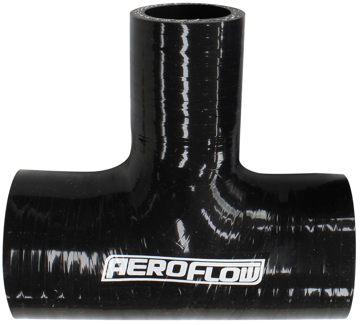 Aeroflow AF9244-150-100 Silicone Tee Piece 1.5" 38mm On Run & 1" 25mm On Side Black100mm Long On Run50mm On Side