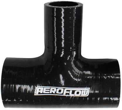 Aeroflow AF9244-200-100 Silicone Tee Piece 2" 51mm On Run & 1" 25mm On Side Black100mm Long On Run50mm On Side