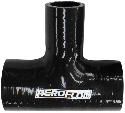 Aeroflow AF9244-200-137 Silicone Tee Piece 2" 51mm Run & 1-3/8" 35mm Side Black 100mm Long On Run50mm On Side