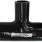 Aeroflow AF9244-225-137 Silicone Tee Piece 2-1/4" 57mm Run & 1-3/8" 35mm Side Black 100mm Long On Run50mm On Side