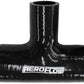 Aeroflow AF9244-250-100 Silicone Tee Piece 2-1/2" 63mm On Run & 1" 25mm On Side Black100mm Long On Run50mm On Side