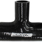 Aeroflow AF9244-300-100 Silicone Tee Piece 3" 76mm On Run & 1" 25mm On Side Black100mm Long On Run50mm On Side