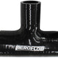 Aeroflow AF9244-300-100 Silicone Tee Piece 3" 76mm On Run & 1" 25mm On Side Black100mm Long On Run50mm On Side