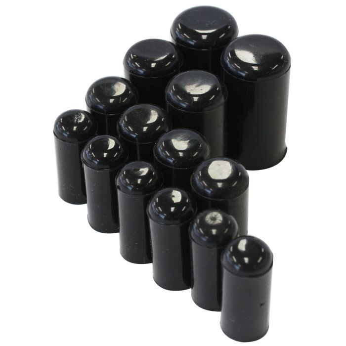 Aeroflow AF9290-016-01 Metric Vacuum Blank Off Plug Kit (16 piece) Black Finish