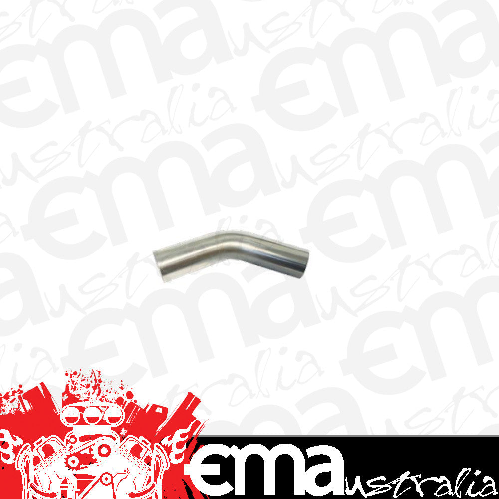 Aeroflow AF9502-3500 304 S/S Bend 45 Deg 3-1/2" O.D1.5mm (.059") 150mm / 6" Leg