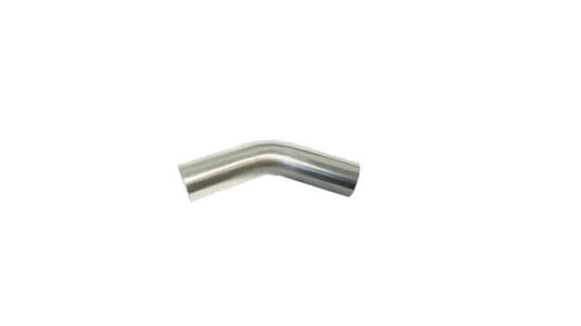 Aeroflow AF9502-3500 304 S/S Bend 45 Deg 3-1/2" O.D1.5mm (.059") 150mm / 6" Leg