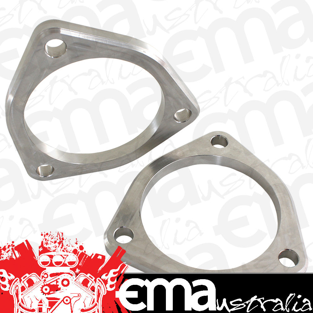 Aeroflow AF9551-0013 3 Bolt Stainless Flange 3.5" I.D 9.52mm / 3/8" Thick *(Pair)*