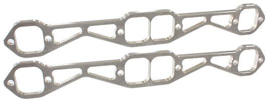 Aeroflow AF9551-1002 SBC Header Flanges Set 1-7/8" Square Port 1.88 x 1.88" Port
