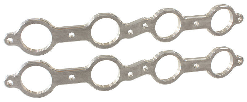 Aeroflow AF9551-1006 LS Chev Header Flanges 1-7/8" Round Port (Pair) 1.88" Port