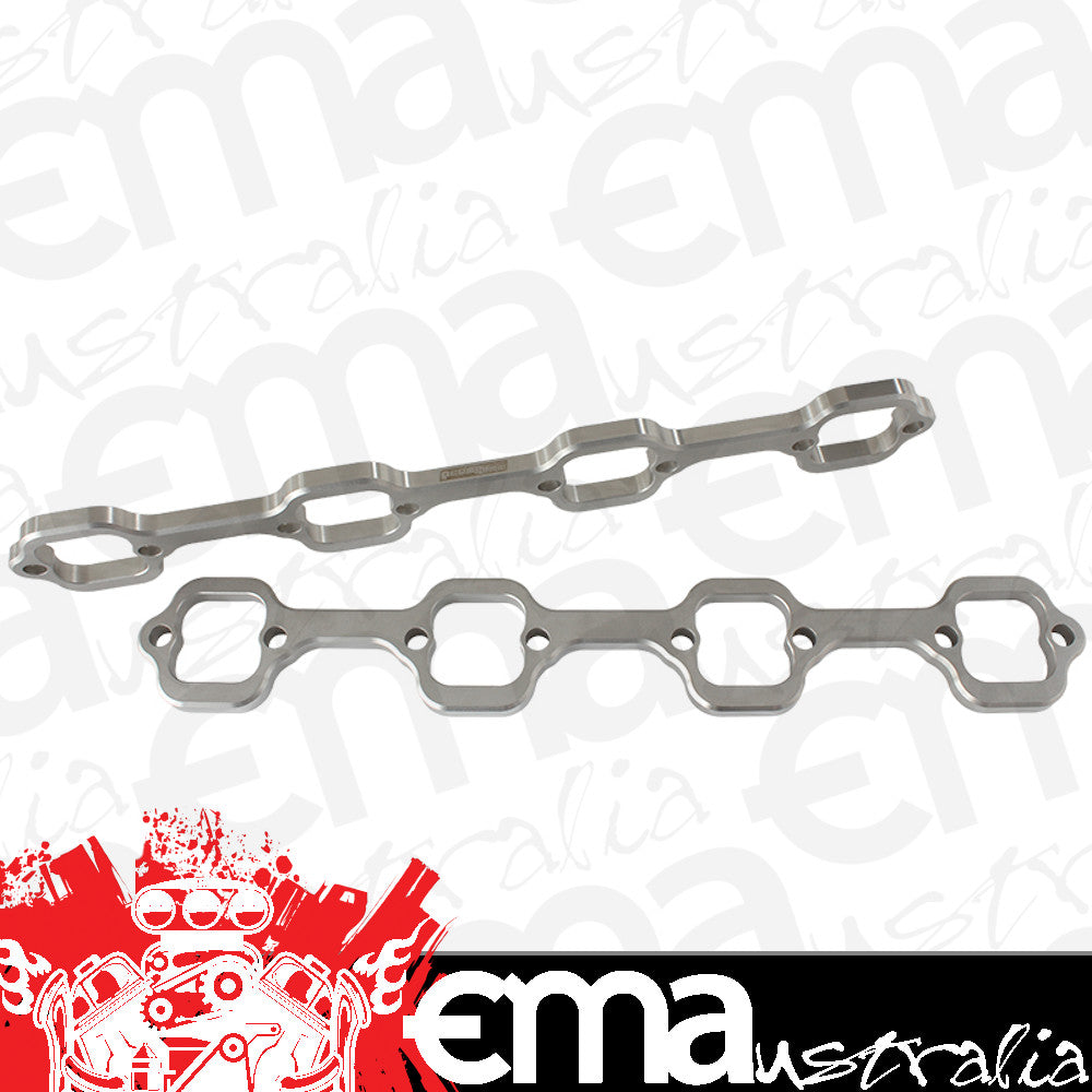 Aeroflow AF9551-1012 Ford 289-351W Header Flanges 1-3/4" Rectangle Port Brodix